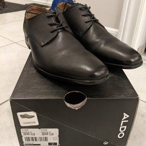 Aldo Men's Black Dress Shoes US 8 with Box